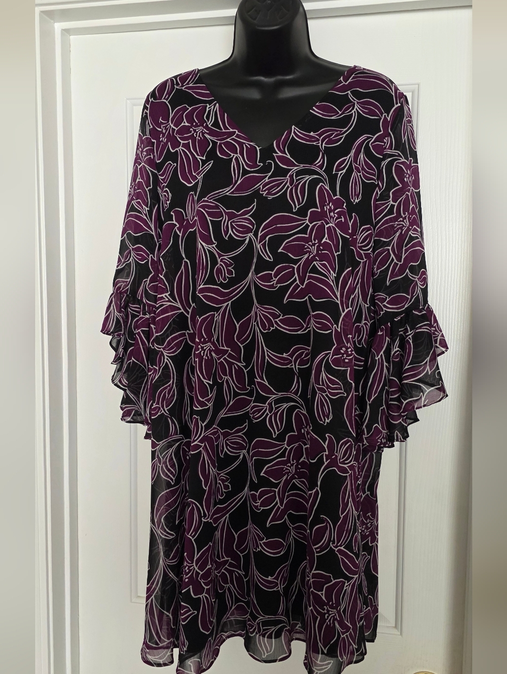 Calvin Klein Floral Midi Dress Size 14